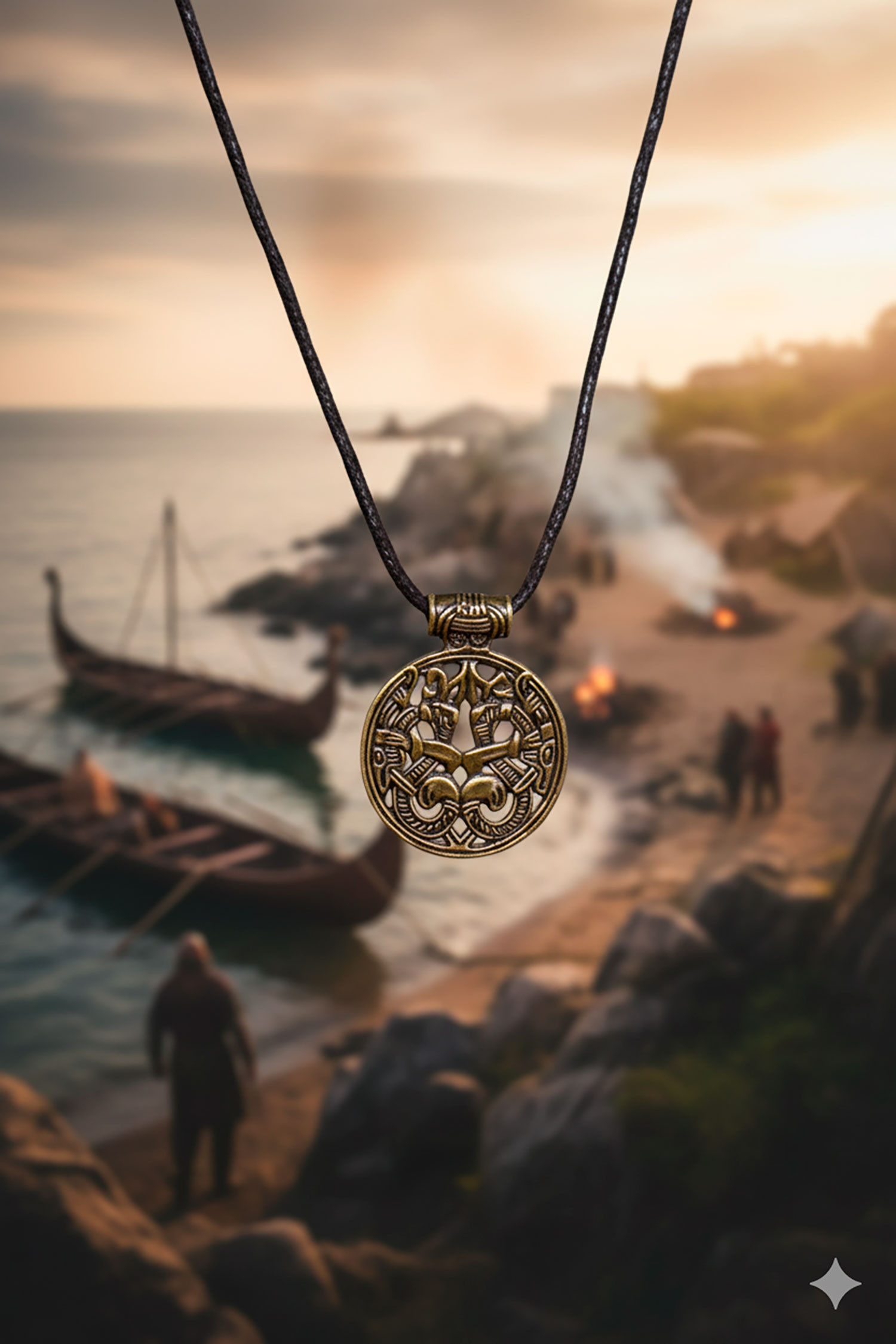 Colar vikingo Edekan - Dourado