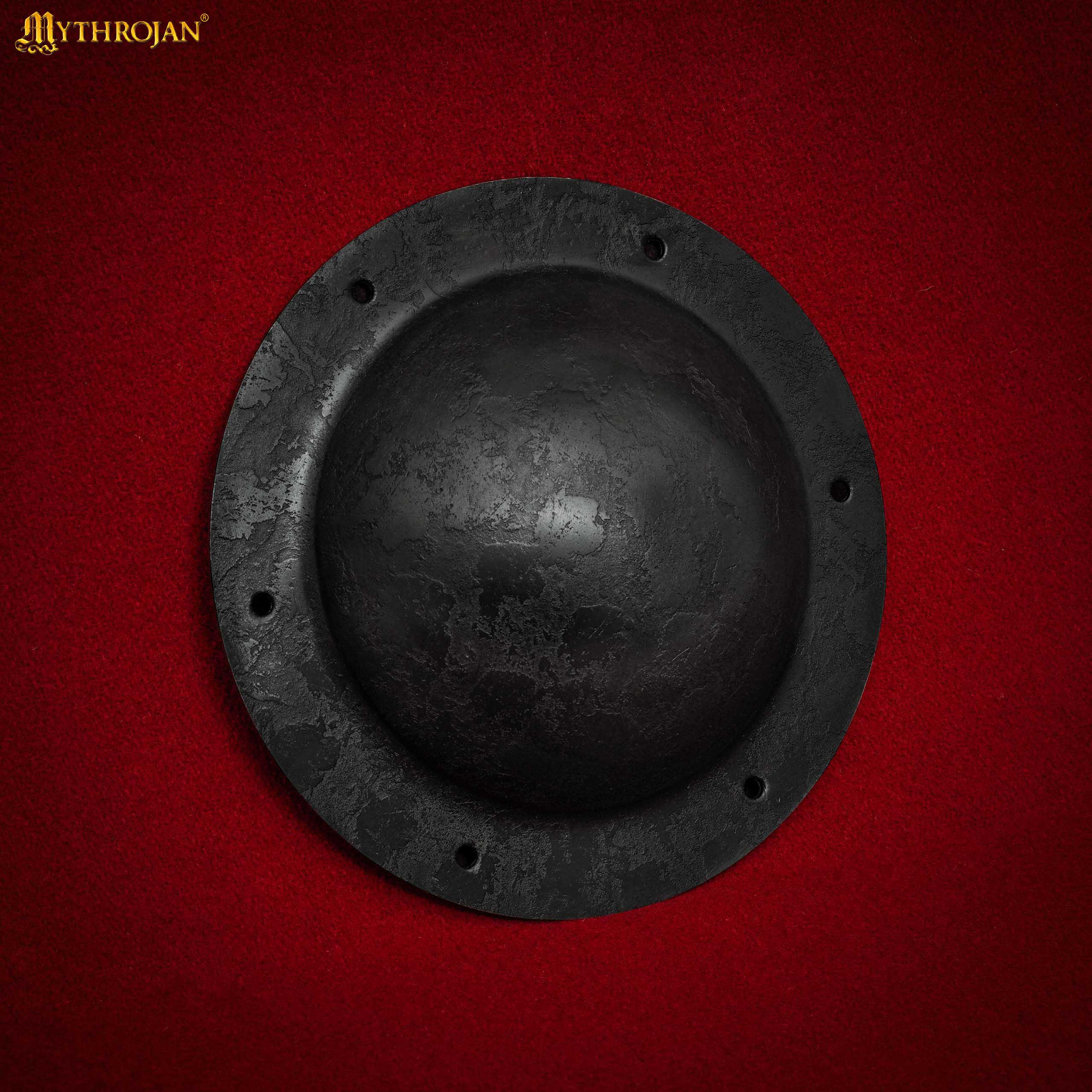 Umbo medieval para escudo clássico, aço forjado (calibre 16)