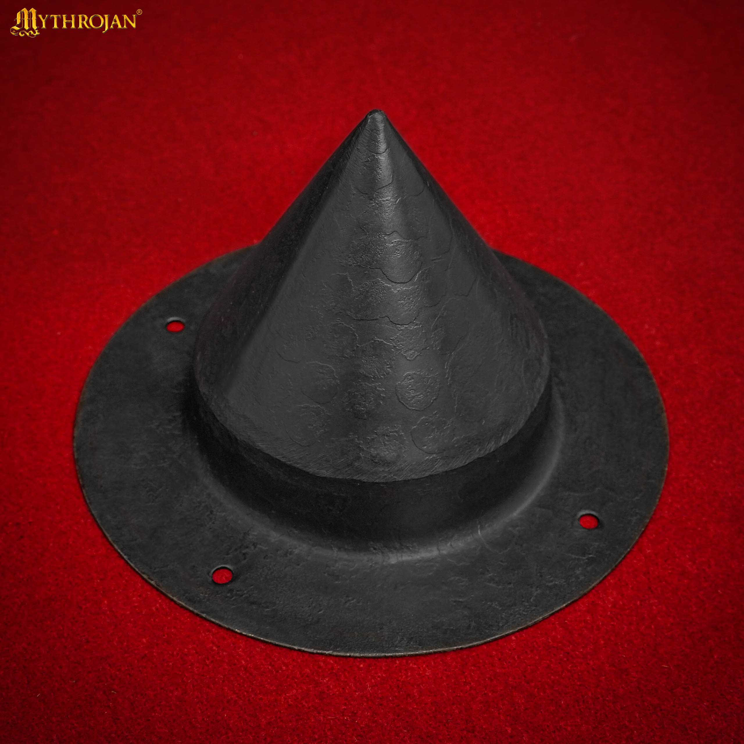 Umbu medieval para escudo germânico, aço forjado (calibre 16)