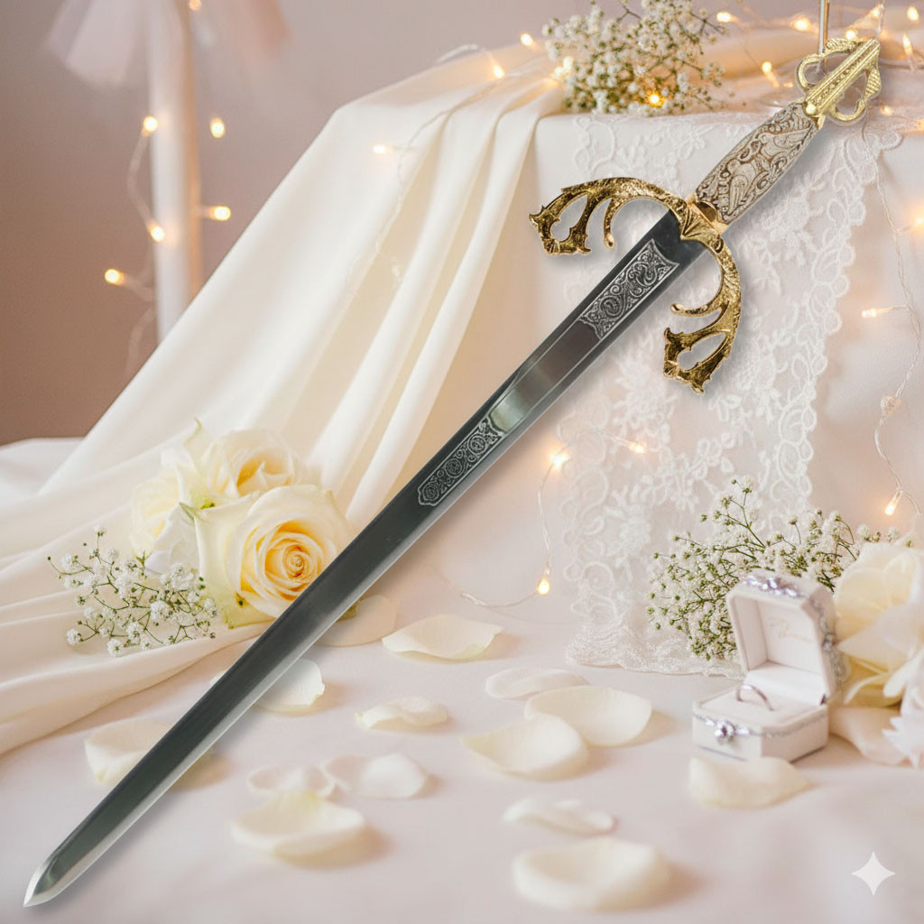 Espada Tizona para casamentos (sem texto personalizado gravado)