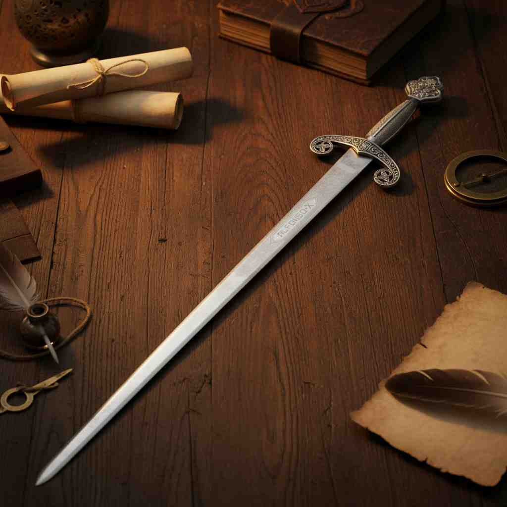 Alfonso X espada rústica, costelas de punho