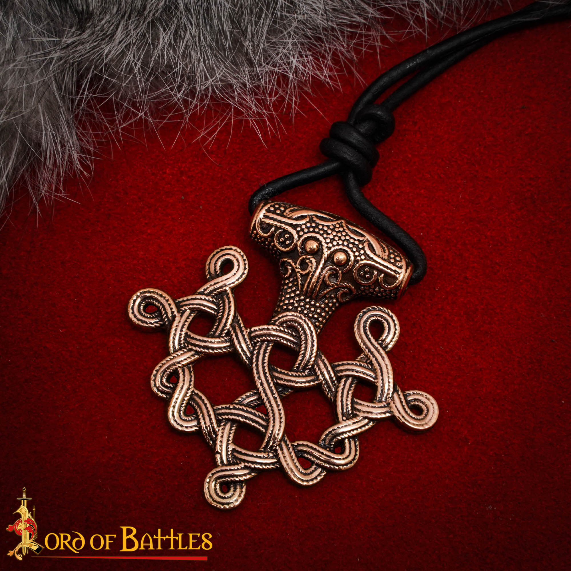 Pingente viking S. IX em bronze, design nórdico