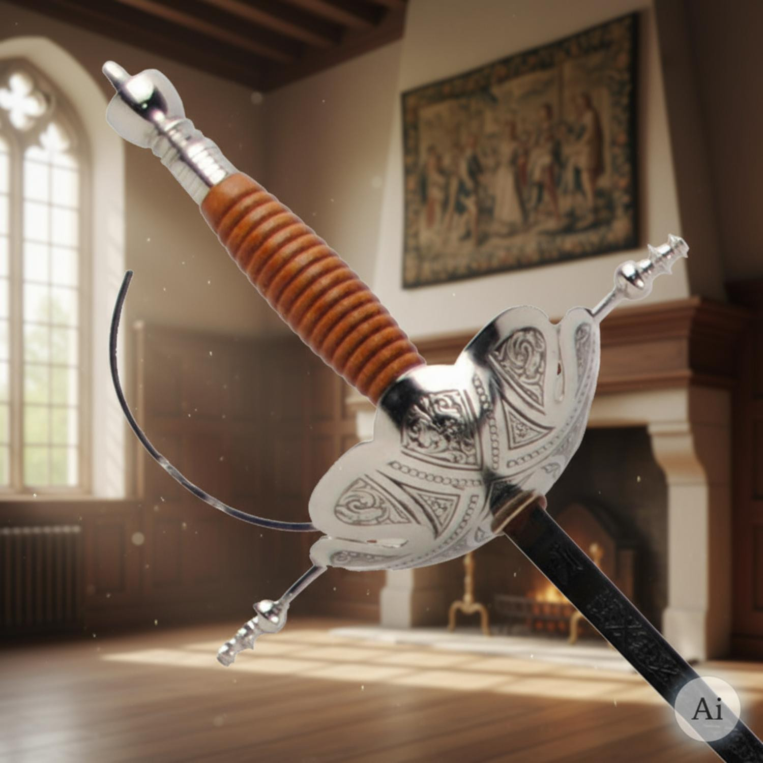 Folha de Castañeta, niquelada