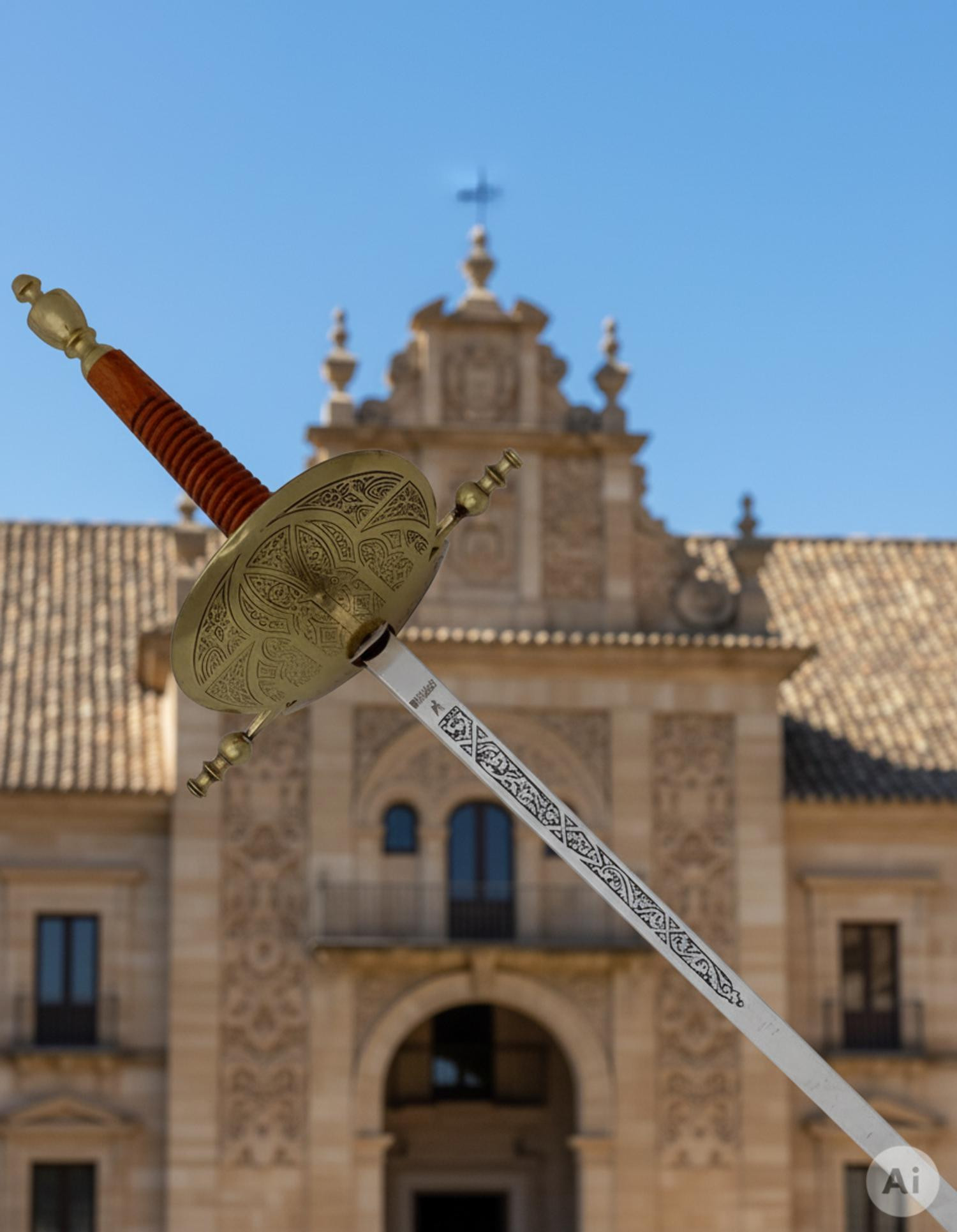 Folha de concha de latão antigo