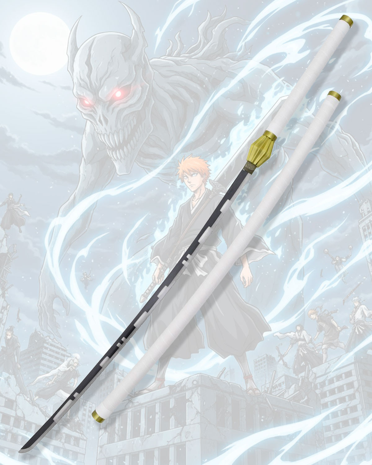 Katana ornamental inspirada na de Kenpachi Zaraki, Bleach