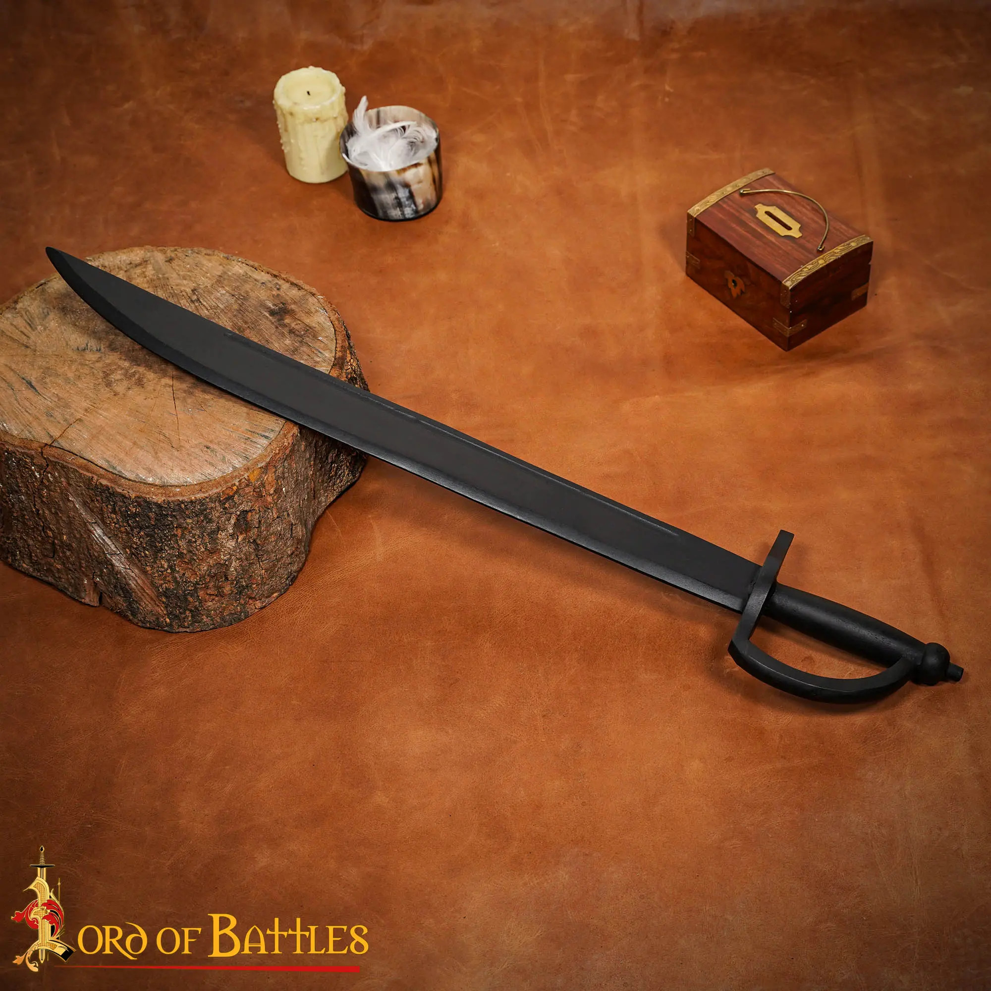 Cutlass Piratas do Caribe em madeira preta