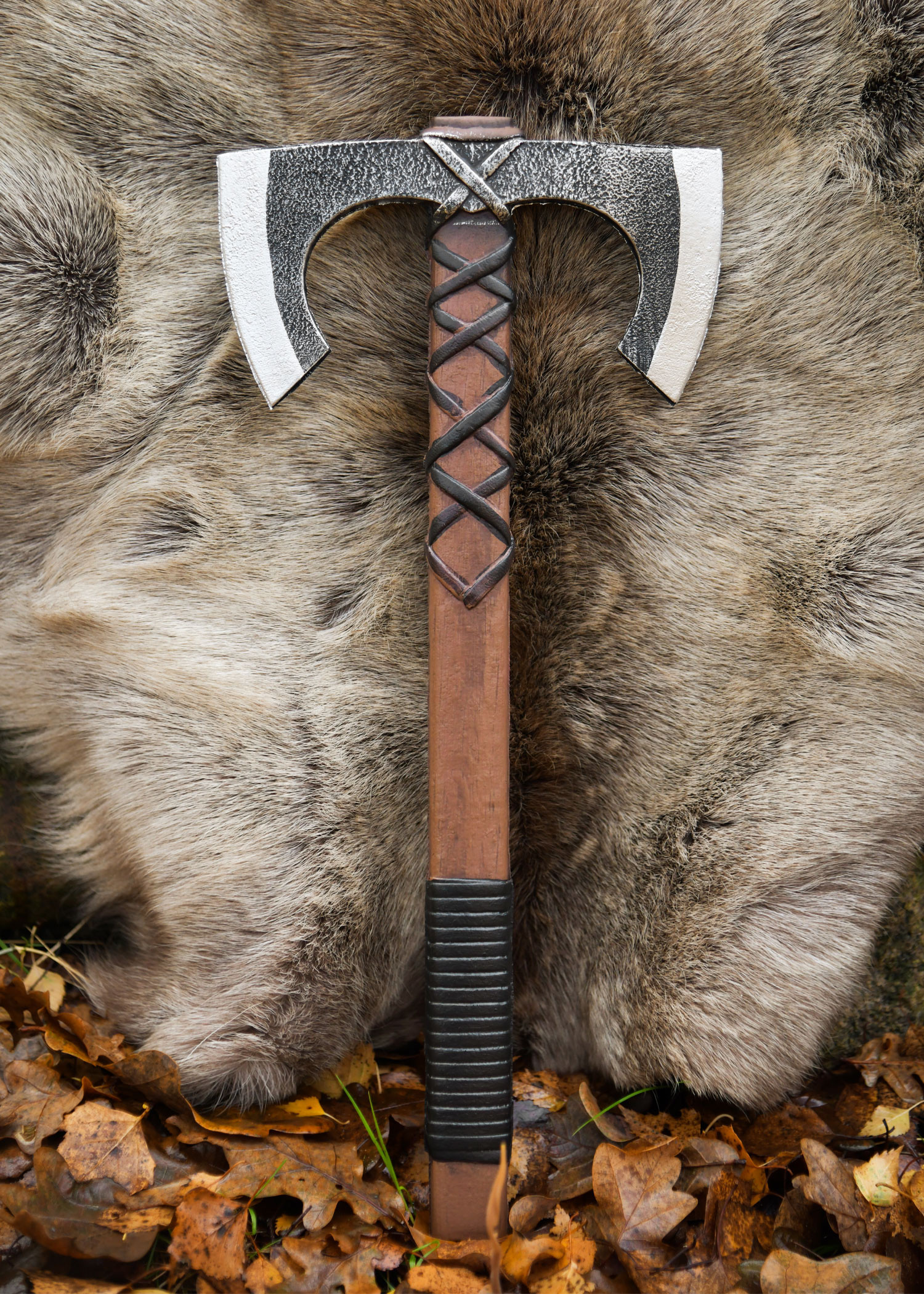 Machado Viking de Dupla Face para LARP, modelo Jorvak