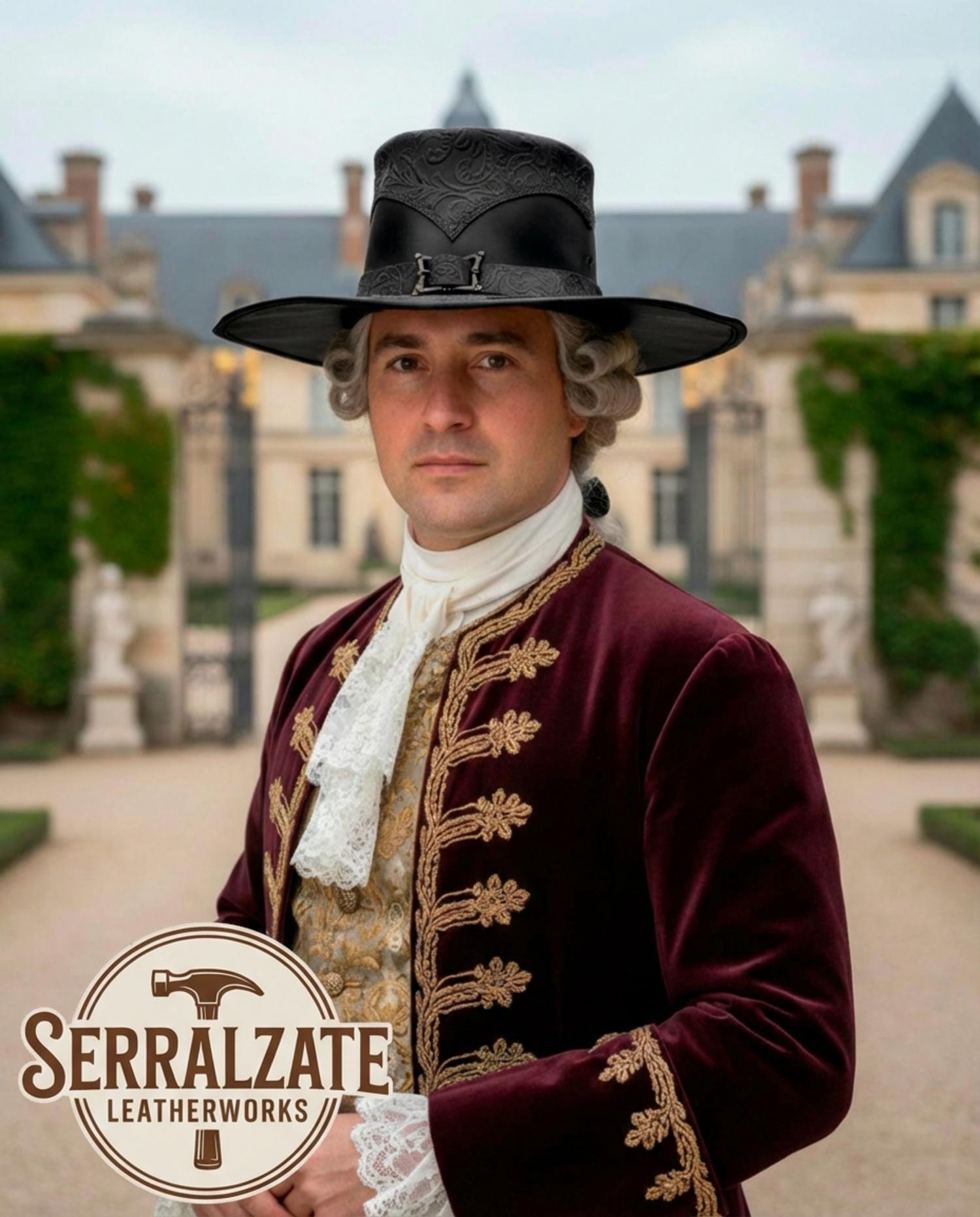 Chapéu Renacentista Mosqueteiro Deluxe, preto