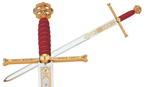 Grande Espada dos Reis Católicos em Ouro