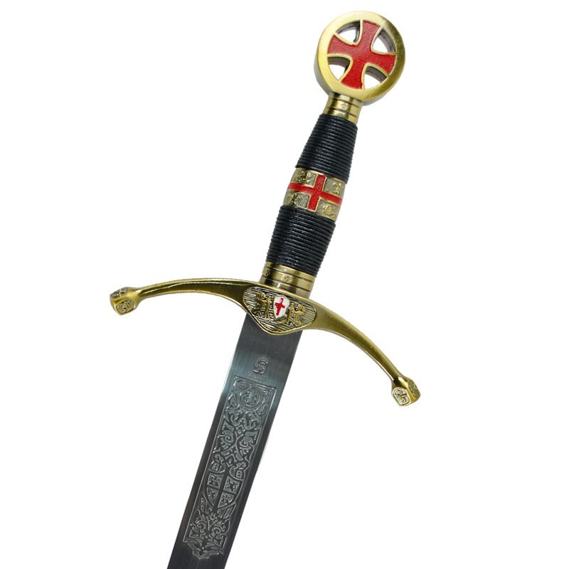 Espada cruzada. tamanho cadete. 75 cm.