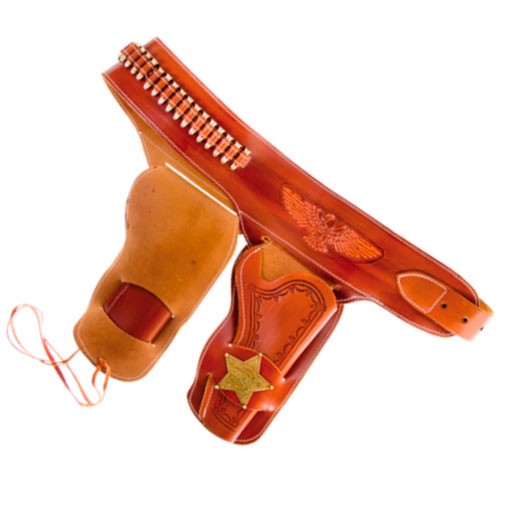 cartucheira Sheriff por 2 revólveres