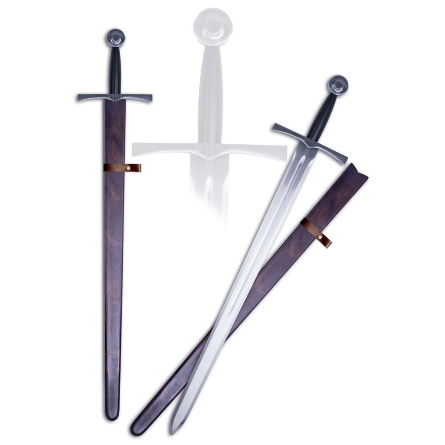 Espada medieval de uma mão com bainha