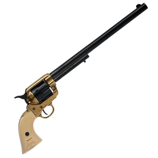 Revólver Peacemaker banhado a latão, EUA 1873