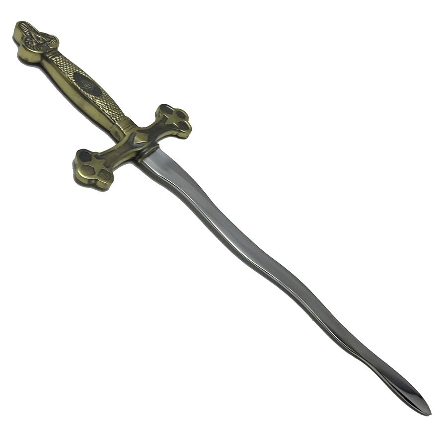 Abridor de cartas maçônico flamejante