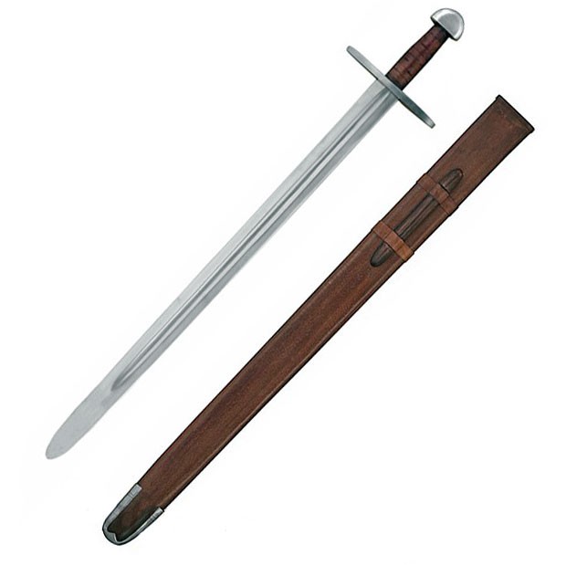 Espada normanda para práticas com bainha