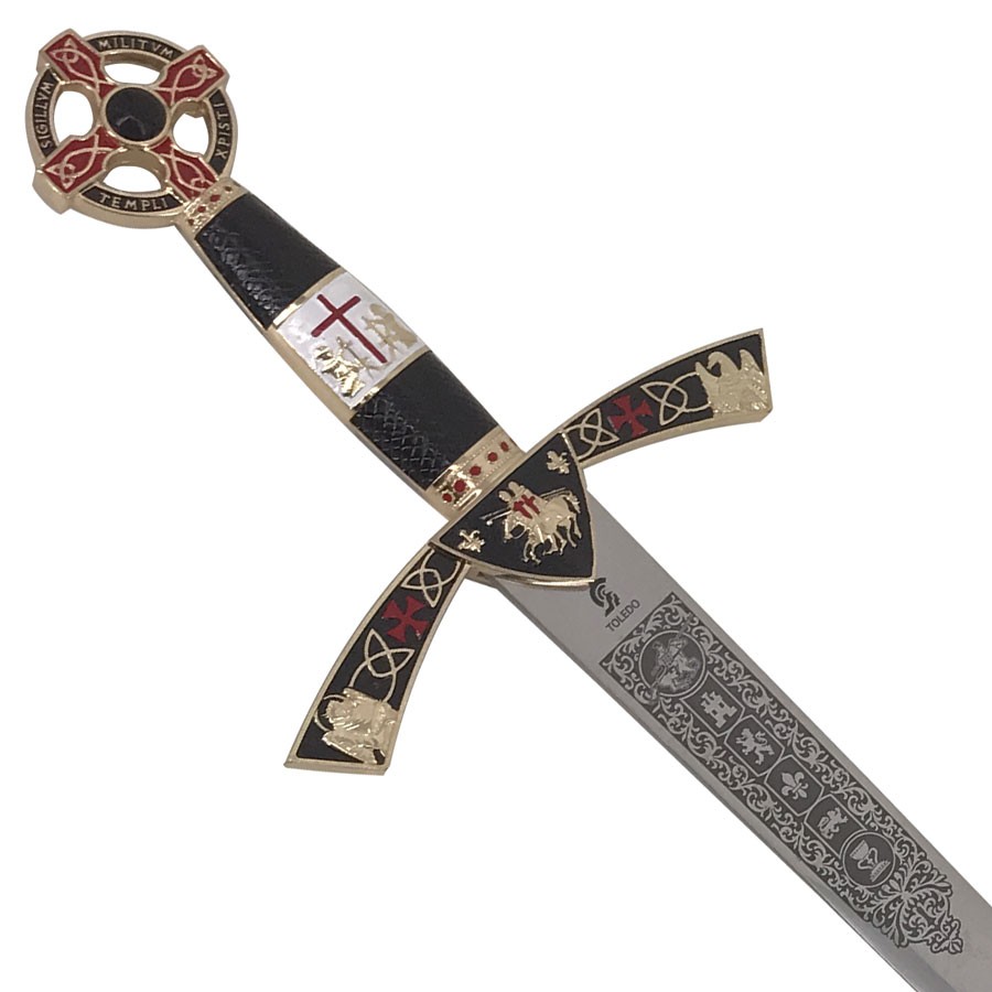 Espada Templária de cadete de ouro. 76 cm.