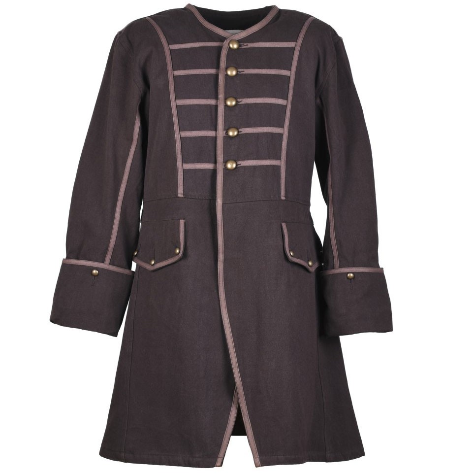 Jaqueta Pirata Barba Negra Marrom