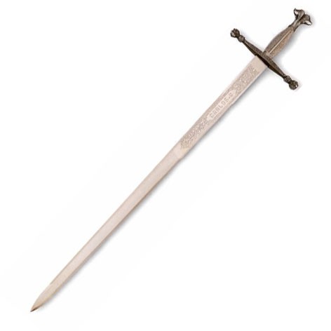 Espada rústica de Carlos V, costelas de punho