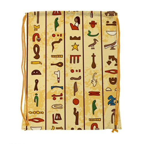 Mochila corda egípcia impermeável (34x42 cms.)