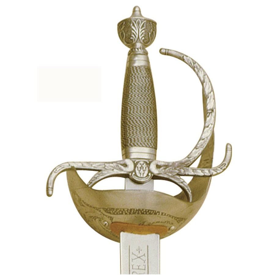 Carlos III Espada de ouro com gravuras