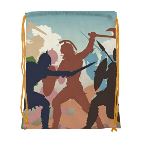 Saco com cordão Fight Gladiators (34x42 cms.)