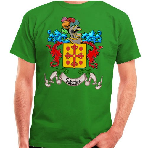 Camiseta personalizada escudo heráldico 1 sobrenome