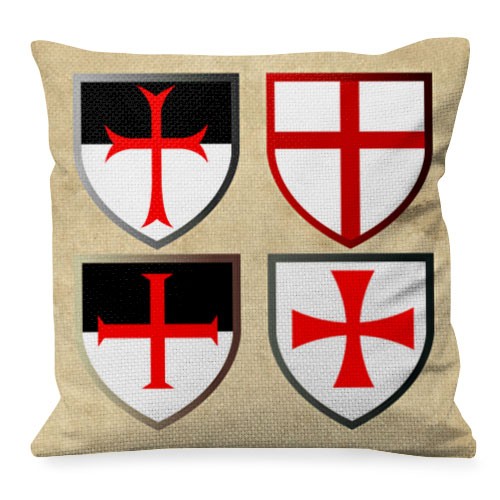 Almofada com Cruzes Templárias