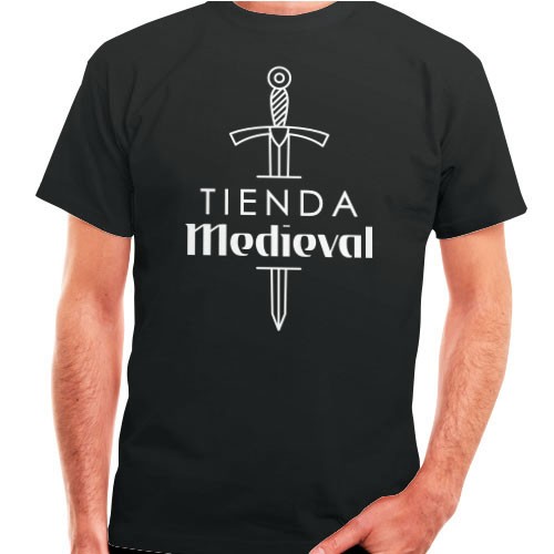Camiseta Preta Medieval-Shop