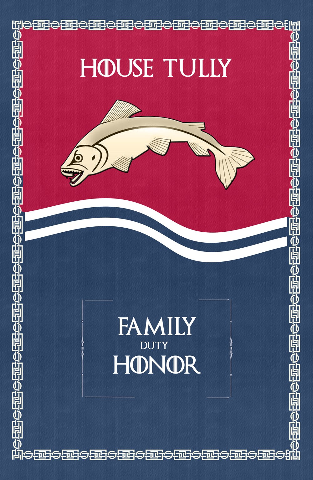 Banner Game of Thrones House Tully (70x100 cms.)