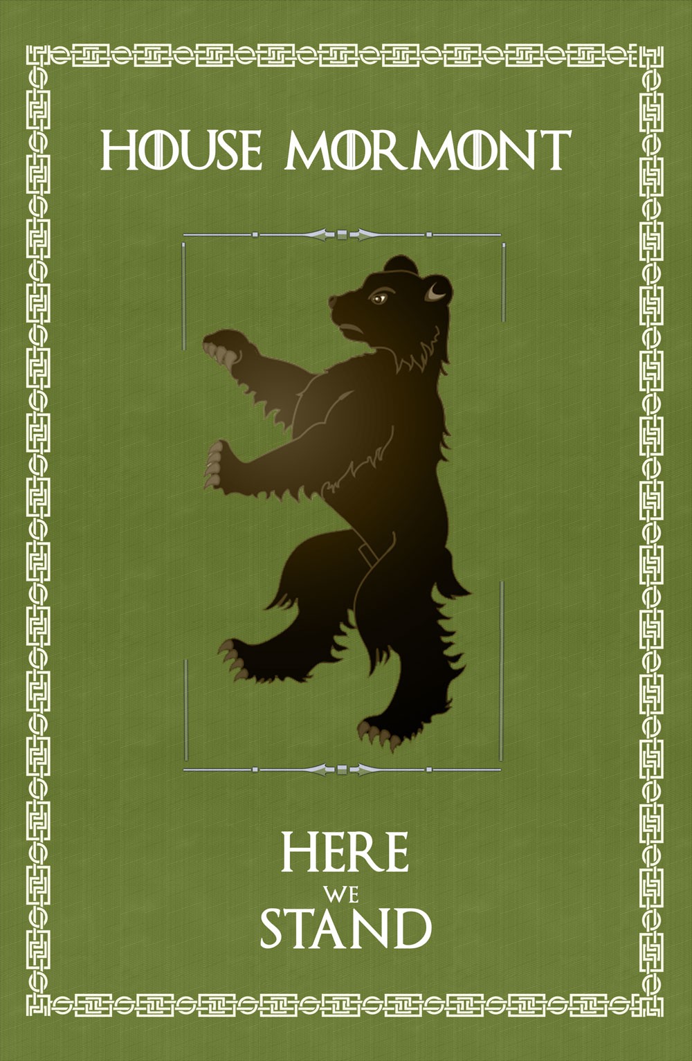Banner Game of Thrones House Mormont (70x100 cms.)
