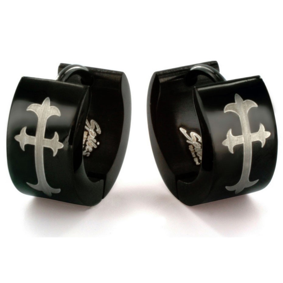 brincos góticos pretos