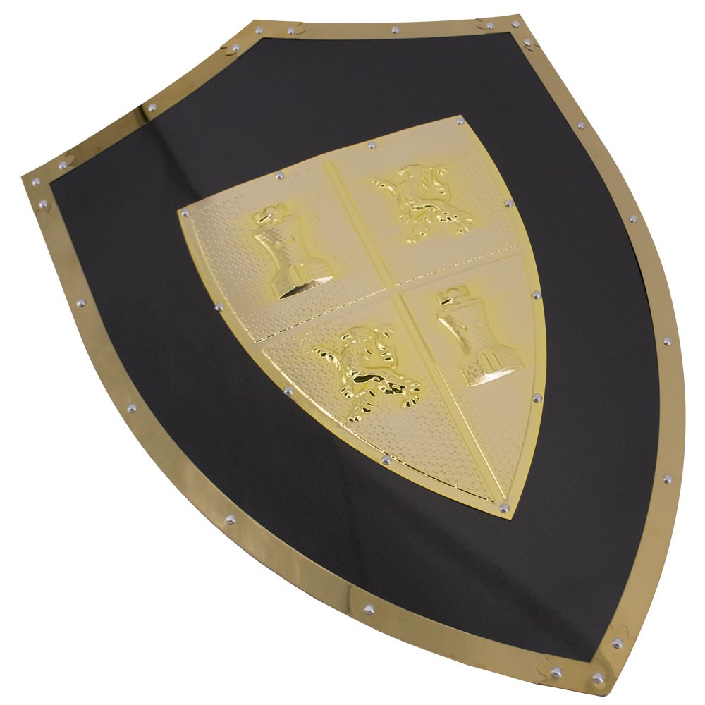 Escudo preto castela e leão