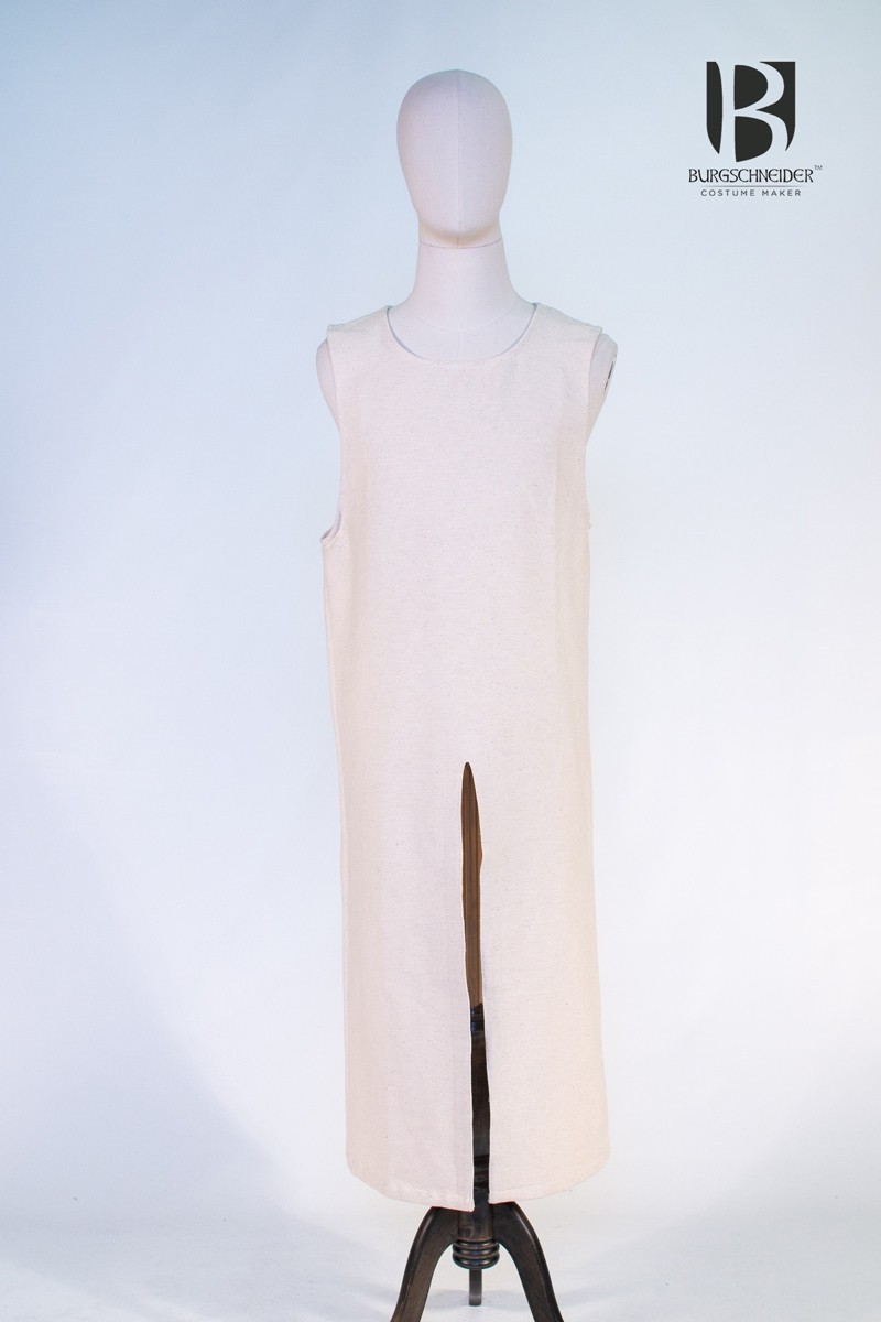 Tabardo medieval Thibaud, branco cru