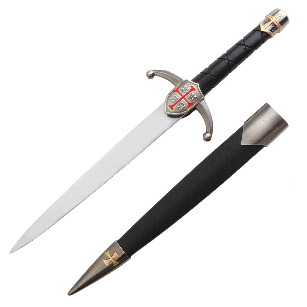 Adaga antiga dos Templários com bainha