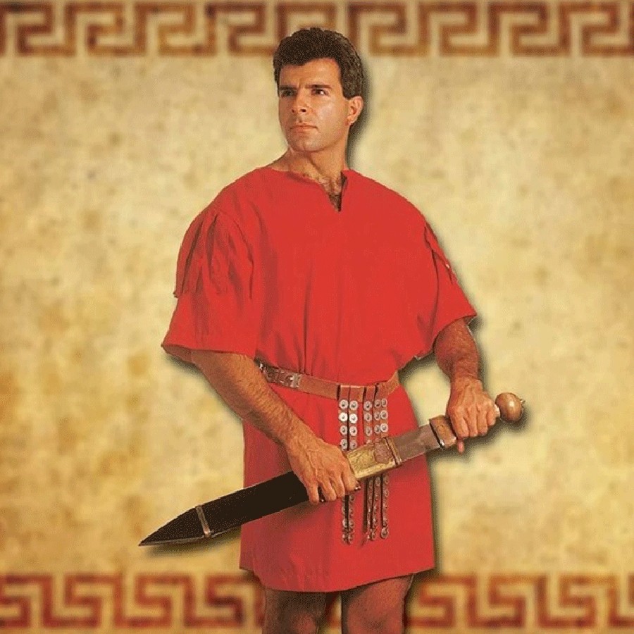 Túnica vermelha do legionário romano