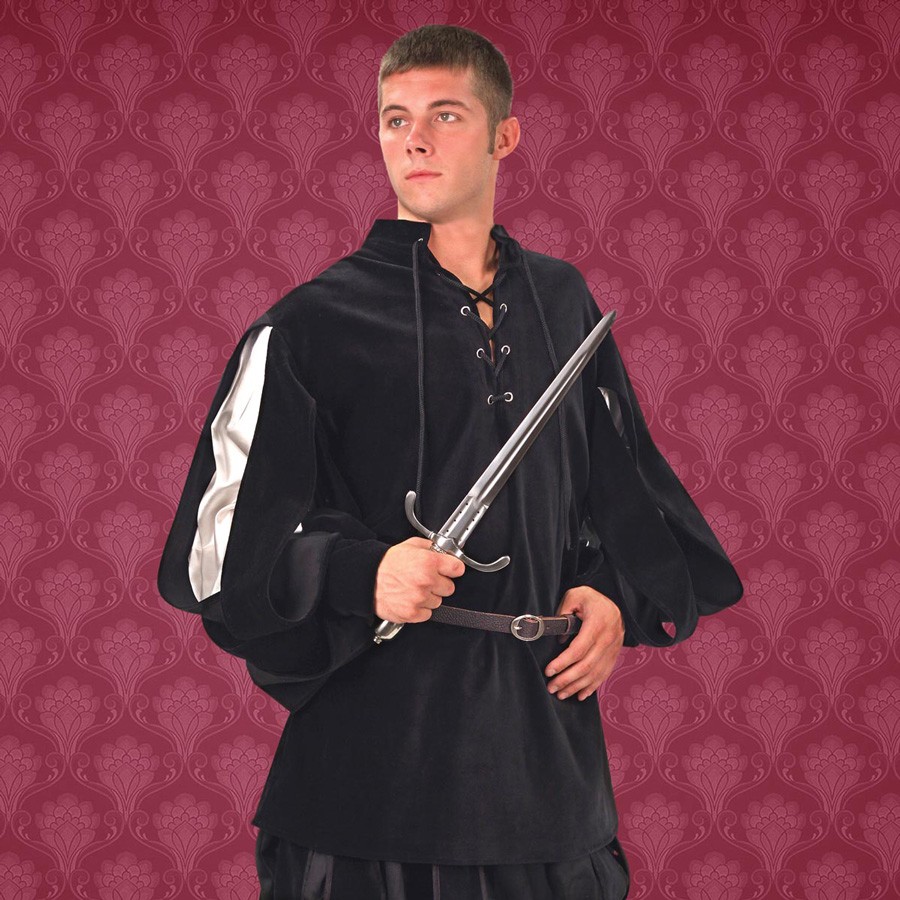 Camisa Renaissance Cavalier, veludo