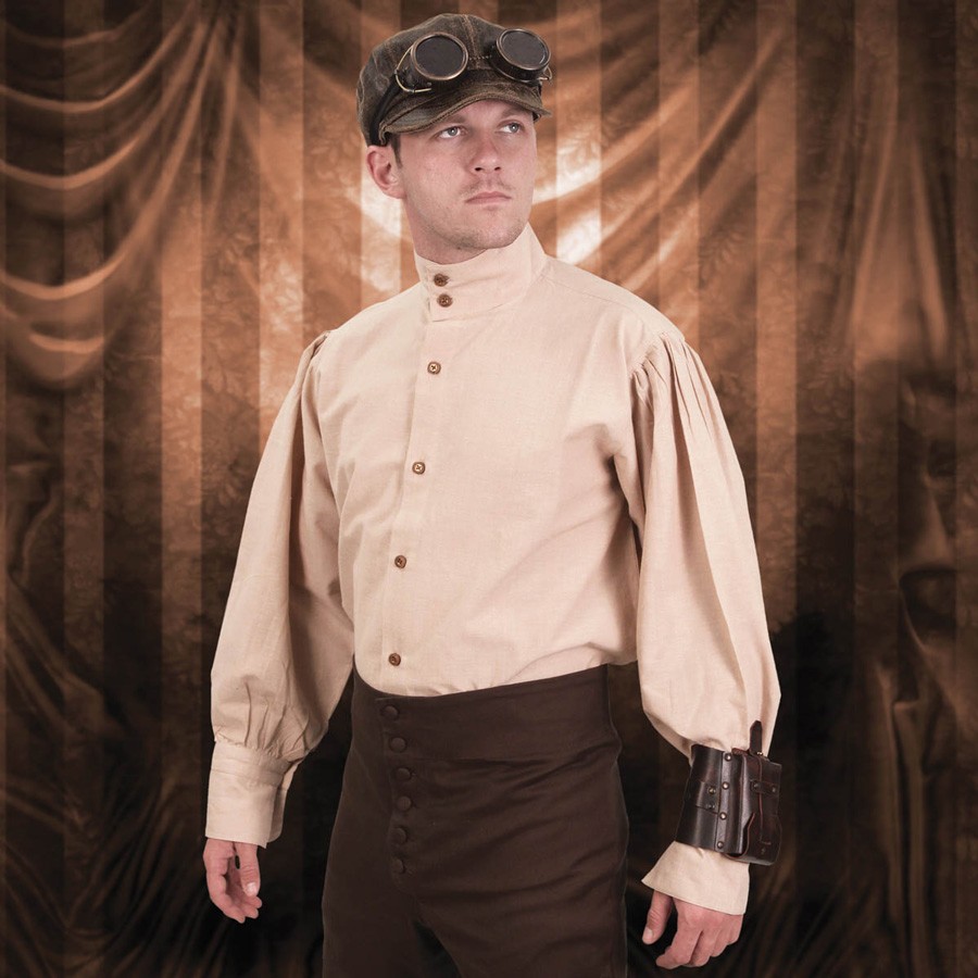 Camisa SteamPunk Engineer, algodão