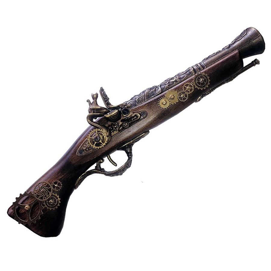 Pistola Flintlock Blunderbuss, SteamPunk III