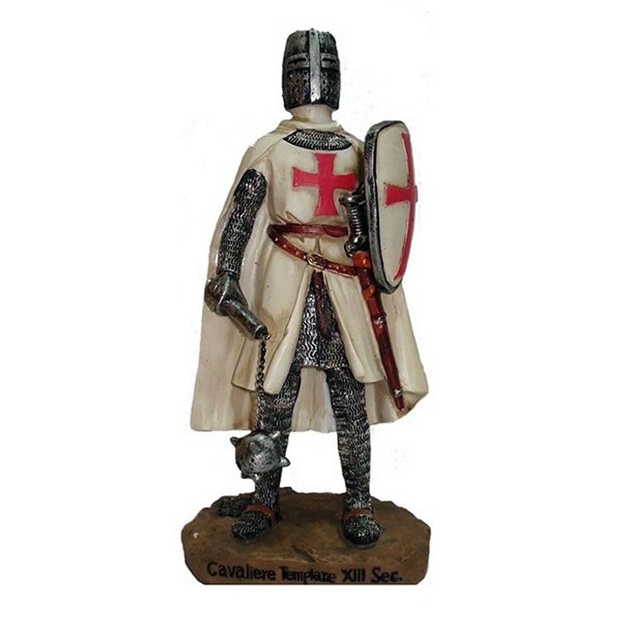 Miniatura Cavaleiro Templário com maça e escudo