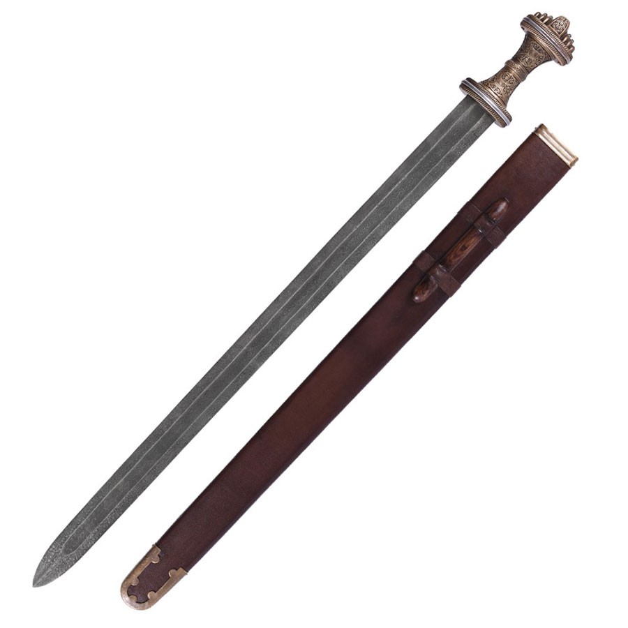 Espada Anglo-Saxônica Fetter Lane, s. VIII, Aço Damasco