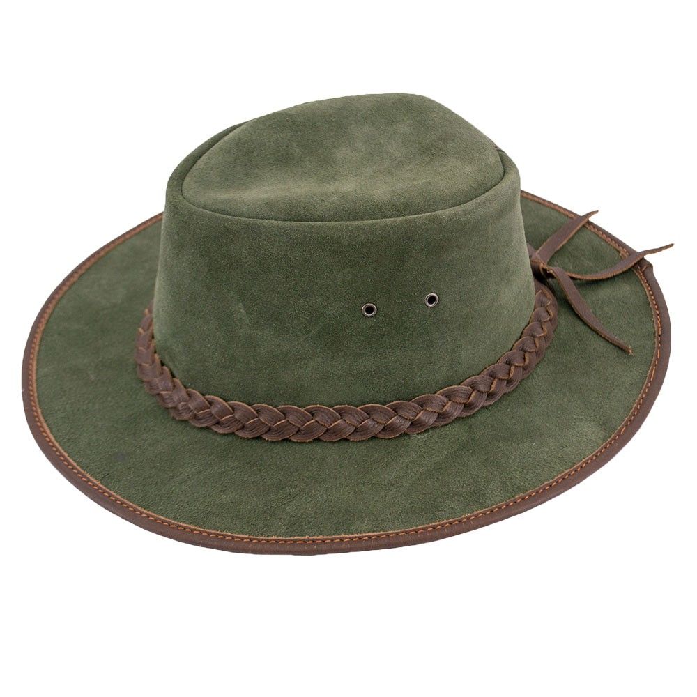 Chapéu verde de cowboy no velho oeste