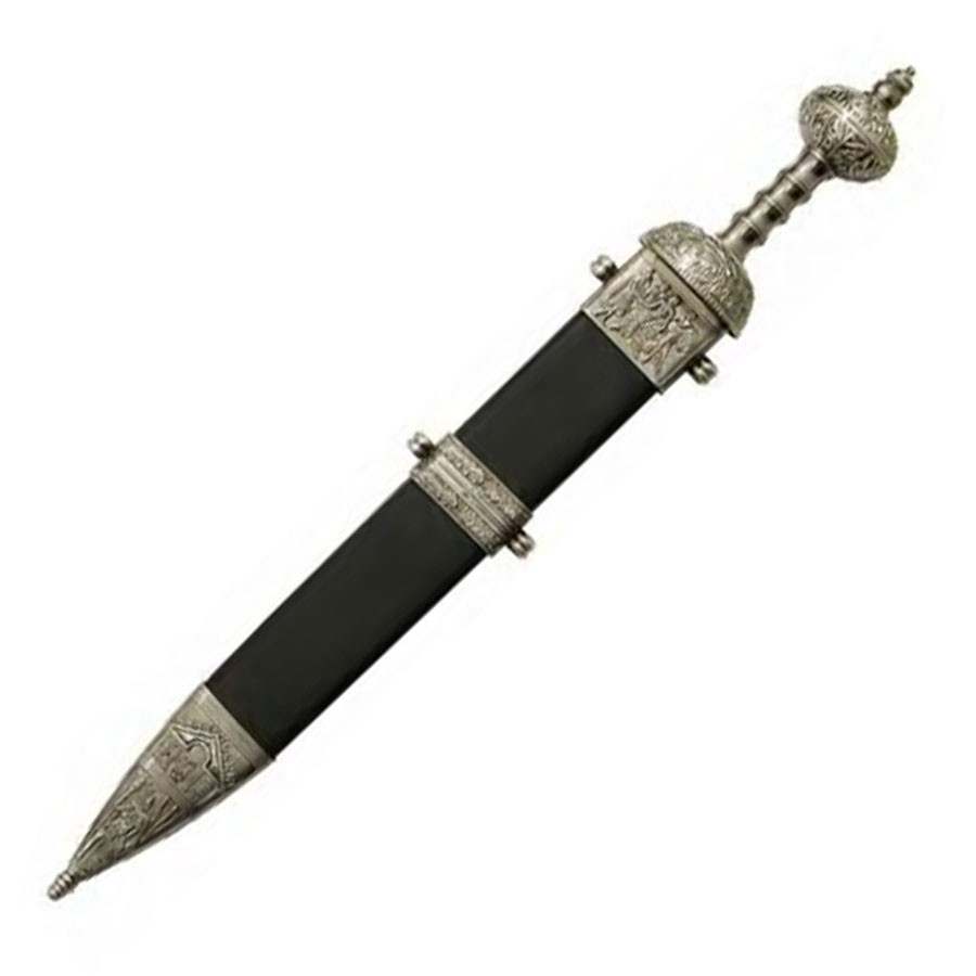 Júlio César espada bainha preta, século 1 aC