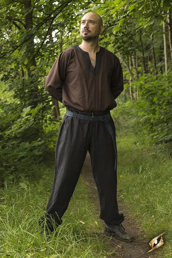 Calças medievais básicas em preto, Epic Armory