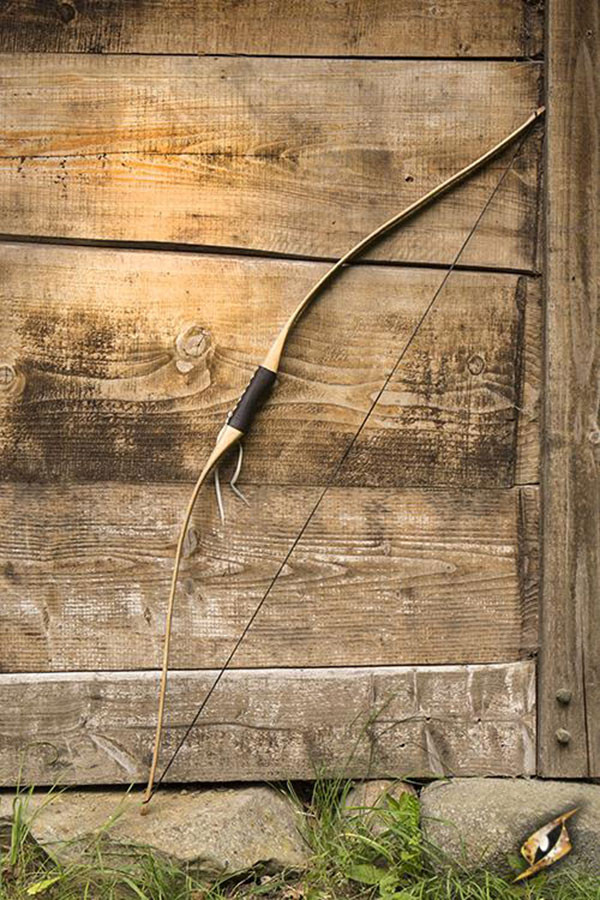 Arco medieval juvenil de madeira para LARP, 152 cm.