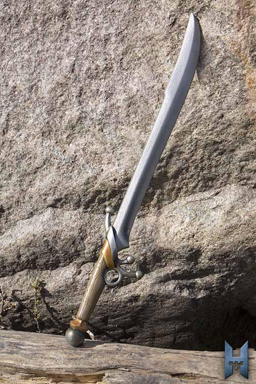 Espada de espadachim de látex para LARP, 75 cm.