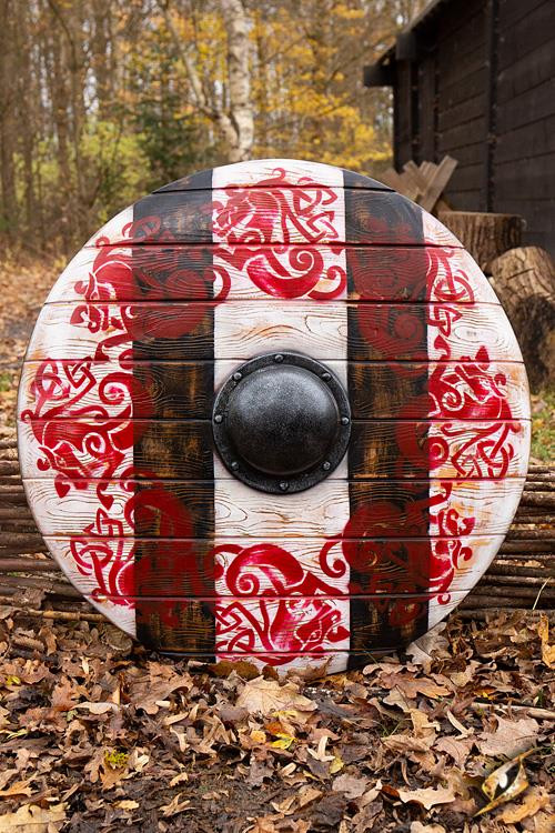 Escudo de látex Sleipnir Iarla para LARP, 80 cm.