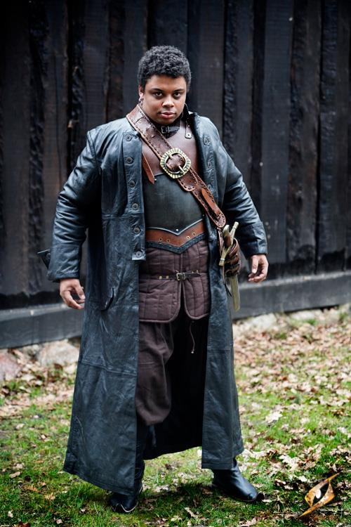 Hellsing casaco longo de couro preto