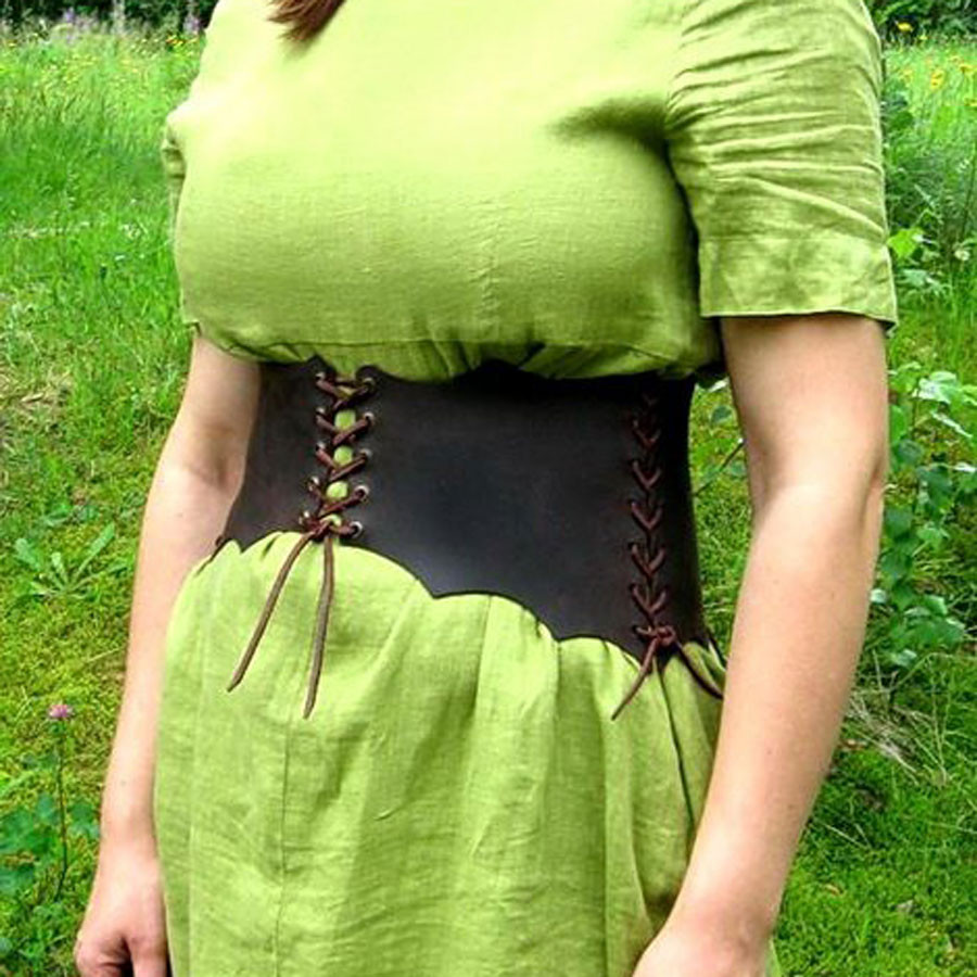 Cinto largo feminino com corpete medieval