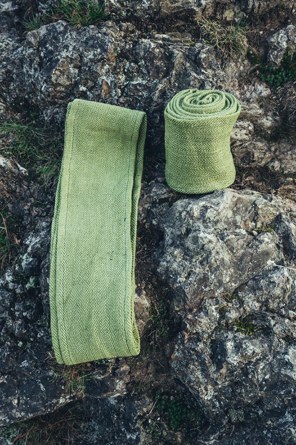 Winingas rosqueadas Jannik com padrão Espina, cor verde