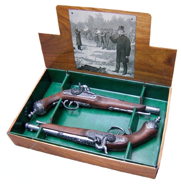 Conjunto de 2 pistolas de duelo italianas, 1825